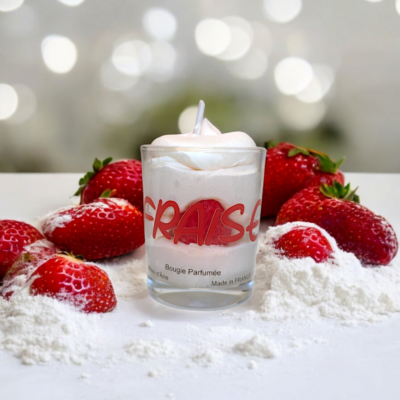 Mini bougie fraise