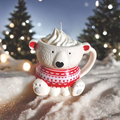 MUG-DE-NOEL-BOUGIE-madeleine d'antan ours polaire