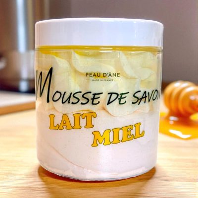 lait miel mousse de savon peau d'ane