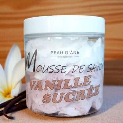 mousse-de-savon-peau-dane-vanille-sucrée