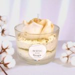 Bougie florale musc blanc