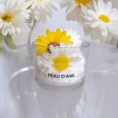 bougies florales peau d'ane made in france paquerettes