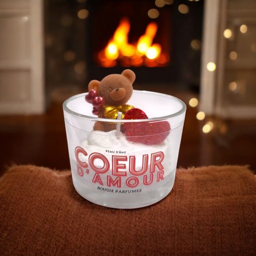 Bougie coeur fête des mères