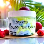 Mini Mousse de savon Peau d'ane Framboise Tiaré