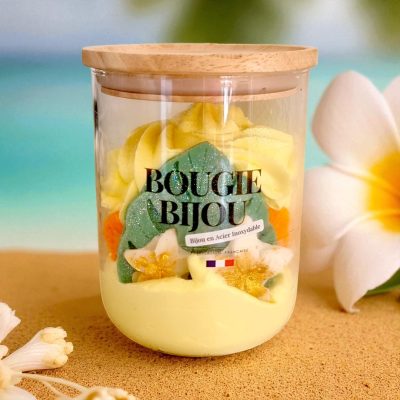 Bougie bijou monoi clementine