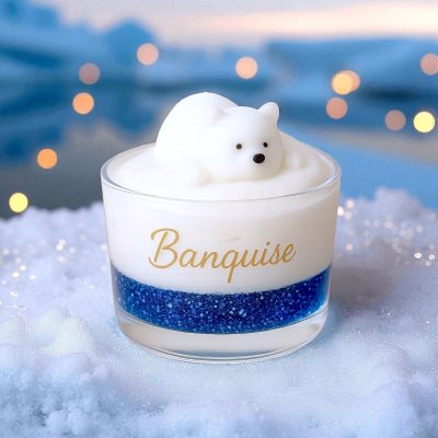 Bougie noel banquise