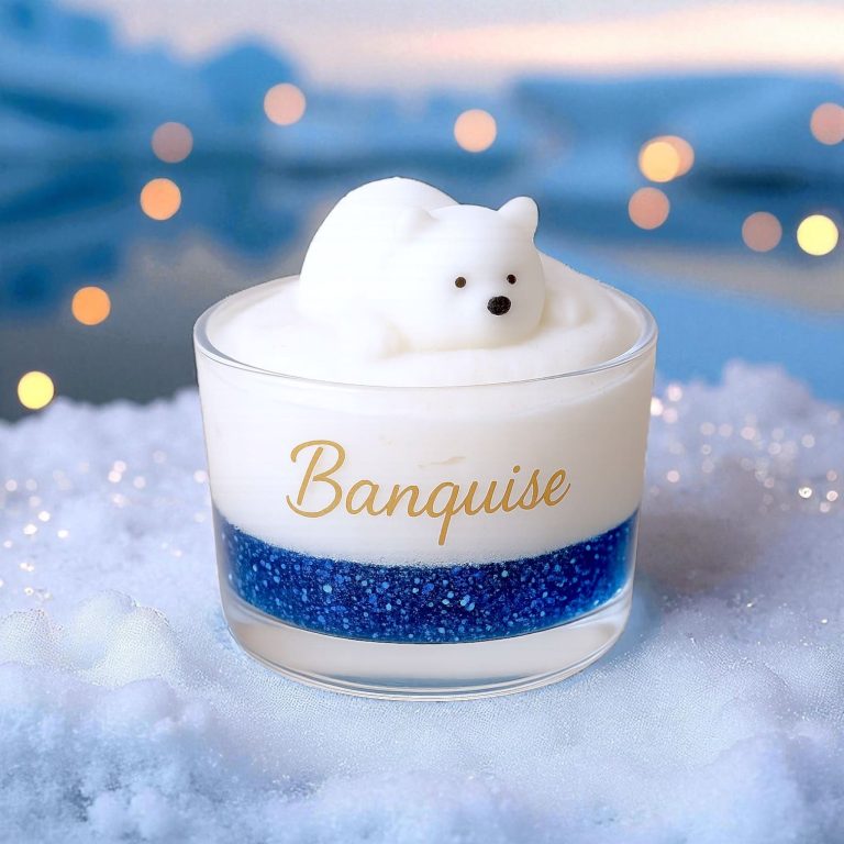 Bougie noel banquise