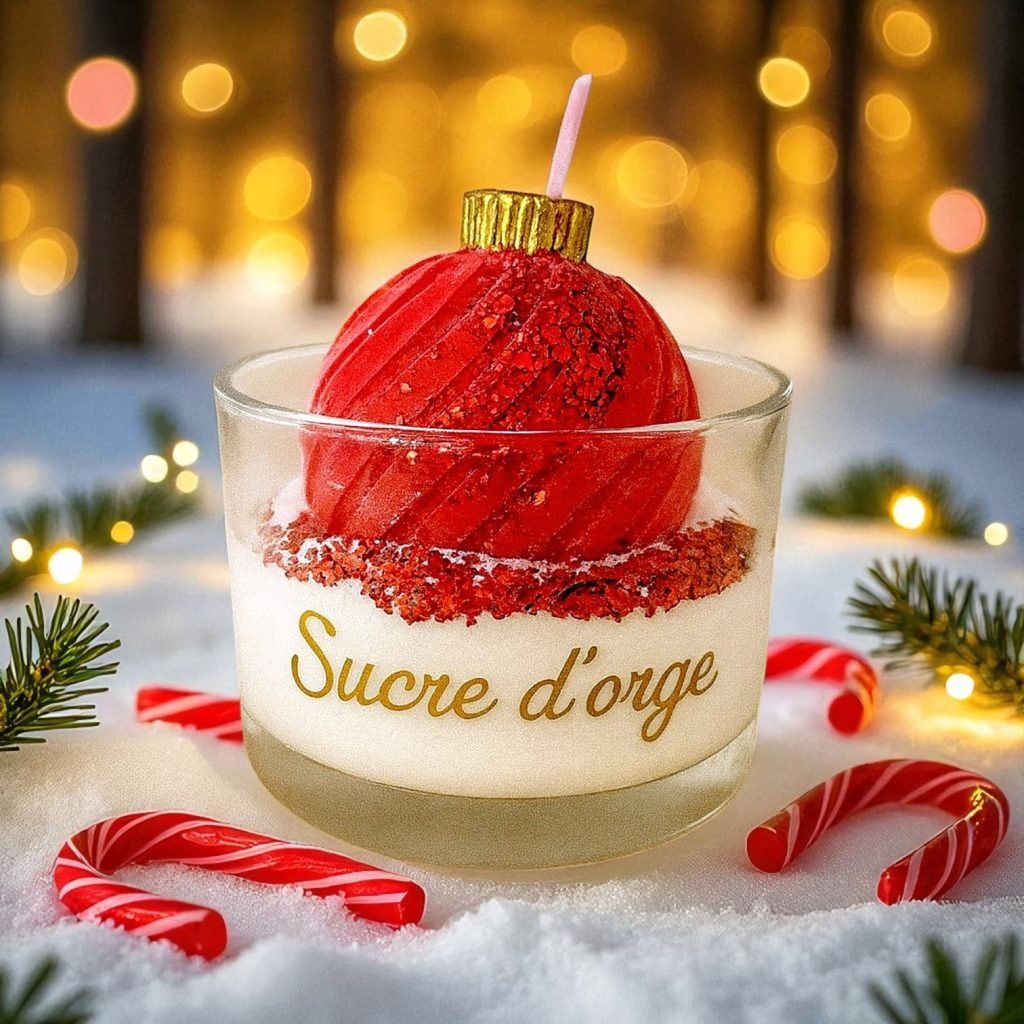 sucre d'orge bougie noel