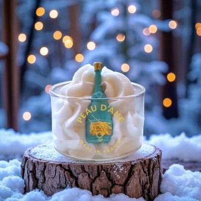 Bougie mini champagne NOEL