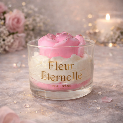 Bougie fleur eternelle