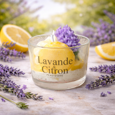 Bougie Lavande citron peau d'ane