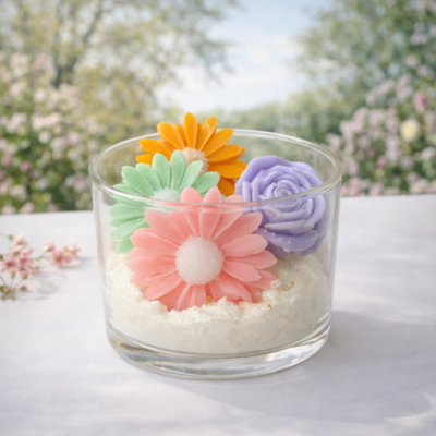 Bougie florale Peau d'Âne