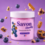 mousse chantilly savon myrtille