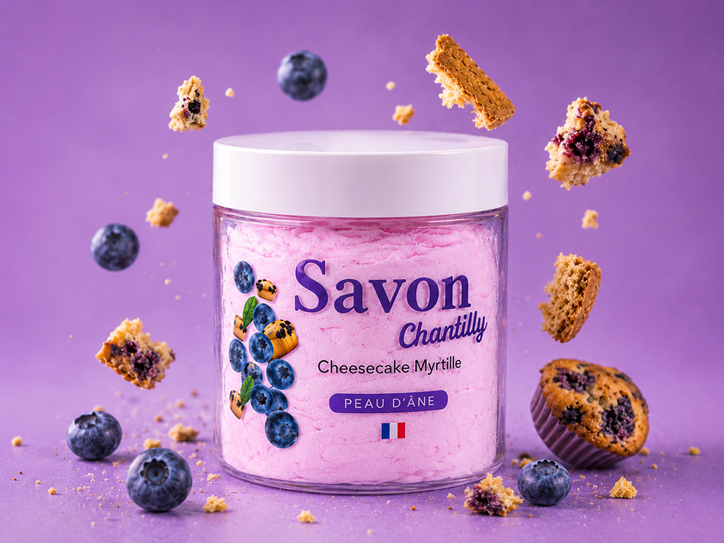 savon myrtille mousse chantilly savon myrtille