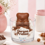 Bougie ourson praliné