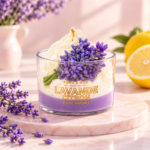 Mini bougie lavande citron