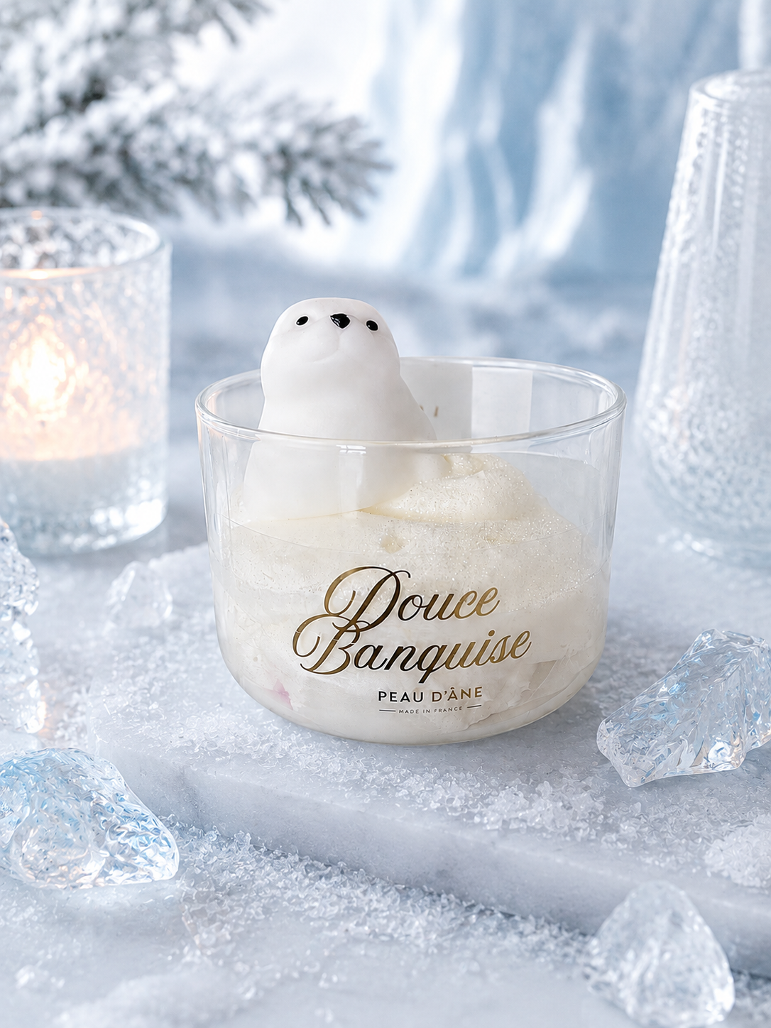 Bougie Noel noix de coco peau d'ane