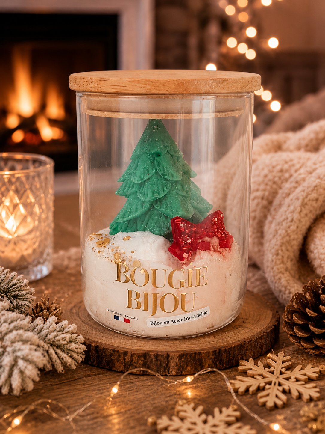 Bougie bijou de Noel